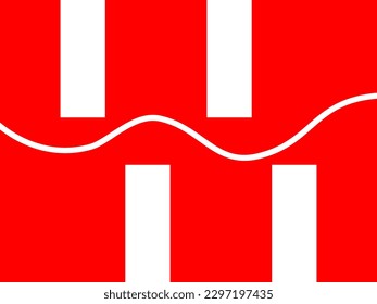 ilustración vectorial de diseño plano abstracto
