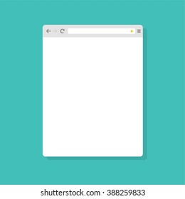 Abstract flat design vector tablet browser