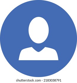 Abstraktes, flaches, designtes Symbol des Profilbildkonzepts 