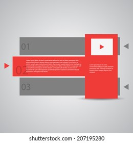 abstract flat designed template / option banners. 