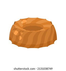 Abstract Flat Fast Food Cake Meal Background Vector Design Style Cooking, Breakfast
