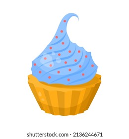 Abstract Flat Fast Food CupCake Meal Background Vector Design Style Cooking, Breakfast