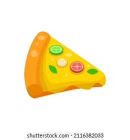 Resumen Huevos de tortilla de comida rápida sin logo Pizza con fondo vectorial Diseño Cocina, Desayuno
