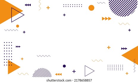 Abstract flat geometric background. Colorful geometric shape element design. Vector illustration