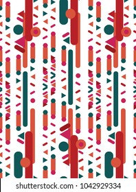 Abstract flat geometric pattern. Can be used for wallpaper, pattern fills, textile, web page background, surface textures, Image for advertising booklets, banners.