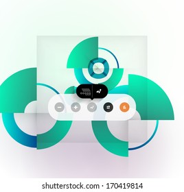 Abstract flat geometric shape background for infographics | business background | banners | business techno icon
