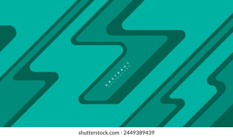 Abstract flat green background vector