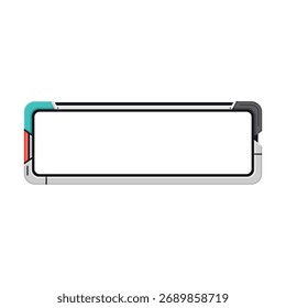 quadro quadrado futurista da interface hud plano abstrato