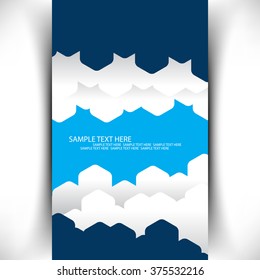 abstract flat layout corporate design