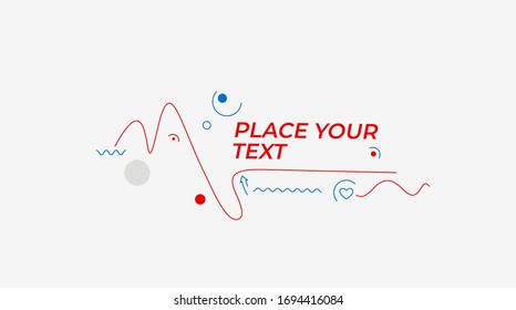 Abstract flat linear promotion dynamic geometric motion shapes. Pattern for cover design, poster, card, greeting, business, decoration.