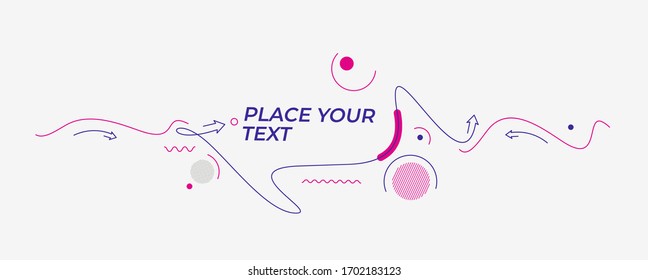 Abstract flat linear promotion dynamic geometric motion shapes. Pattern for cover design, poster, card, greeting, business, decoration.