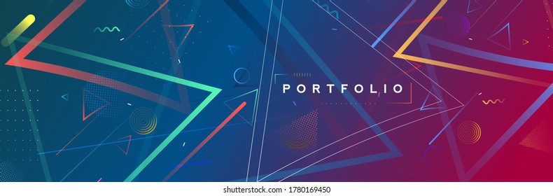 Abstract flat linear promotion dynamic geometric motion shapes. Pattern for cover design, poster, banner, card, greeting, business, decoration.