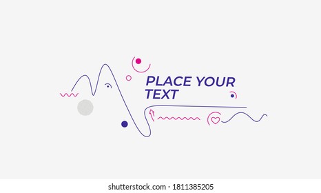 Abstract flat linear promotion dynamic geometric motion shapes. Pattern for cover design, poster, card, greeting, business, decoration.