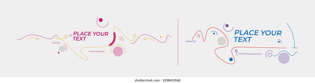 Abstract flat linear promotion dynamic geometric motion shapes. Pattern for cover design, poster, card, greeting, business, decoration.