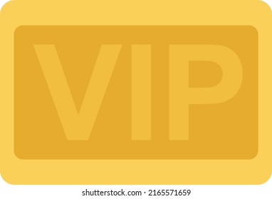 Abstract Flat Minimal Designed Icon Of VIP button 
