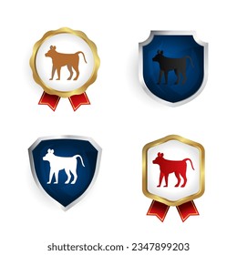 Abstract Flat Monkey Animal Badge and Label Collection, can be used for business designs, presentation designs or any suitable designs.