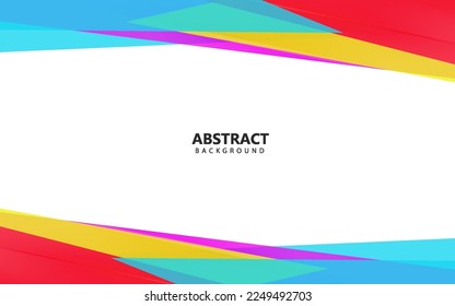 Abstract flat multicolor background vector