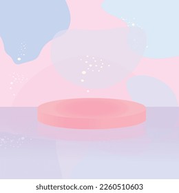 fondo de color suave del vector del lugar del producto plano abstracto 