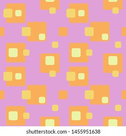 Abstract flat retro seamless pattern with rectangles. Timeless simple vector ornament for textile, wrapping paper, prints, fabric, wallpaper, web etc.