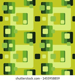 Abstract flat retro seamless pattern with rectangles. Timeless simple vector ornament for textile, wrapping paper, prints, fabric, wallpaper, web etc.