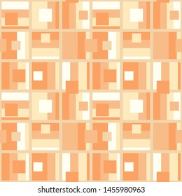 Abstract flat retro seamless pattern with rectangles. Timeless simple vector ornament for textile, wrapping paper, prints, fabric, wallpaper, web etc.
