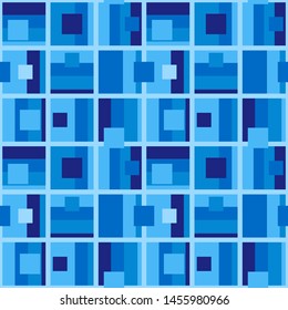 Abstract flat retro seamless pattern with rectangles. Timeless simple vector ornament for textile, wrapping paper, prints, fabric, wallpaper, web etc.
