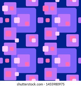 Abstract flat retro seamless pattern with rectangles. Timeless simple vector ornament for textile, wrapping paper, prints, fabric, wallpaper, web etc.
