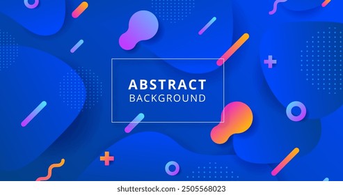 Abstract flat rounded shape background vector design in eps 10