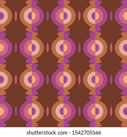 Abstract flat seamless pattern with candy chains. Timeless simple vector pattern for textile, prints, fabric, wallpaper, wrapping paper, web etc.