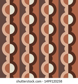 Abstract flat seamless pattern with dotted garlands. Timeless simple vector pattern for textile, prints, fabric, wallpaper, wrapping paper, web etc.