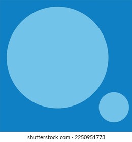 Abstract flat shape illustration, Colorful squares and circles, Simple Illustration suitable for logo and learning activity