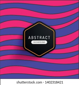 Abstract flat summer background with colorful waves. Modern banner or poster template for sale. Vector design illustration.