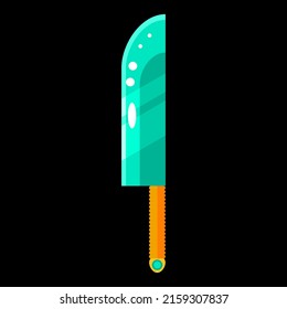 Abstraktes Flachschwert-Blade-Krieg-Logo Vectordesign Stil Symbol Symbol für Spiele