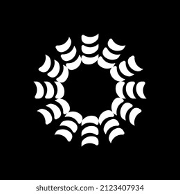 tecnología de símbolo plano abstracto moderna 
