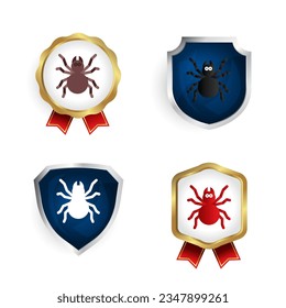 Abstract Flat Tarantula Spider Badge and Label Collection, can be used for business designs, presentation designs or any suitable designs.