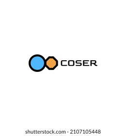Abstract Flat Tech Shape Logo