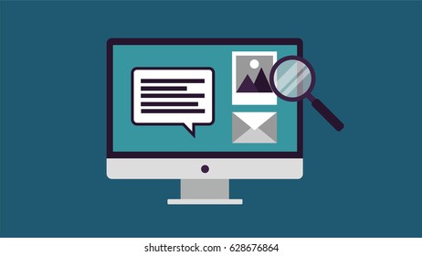 Abstract flat vector illustration of web design and development concepts. 