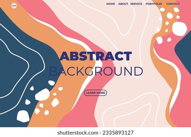 Abstract Flat website background colorfull
