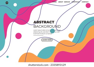 Abstract Flat website background colorfull