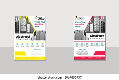 Abstract flayer design template 2021 new design