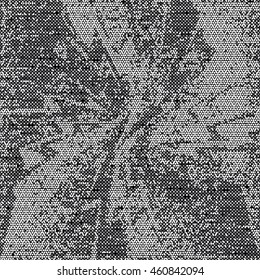 Abstract flecked glitch distressed background. Seamless pattern.