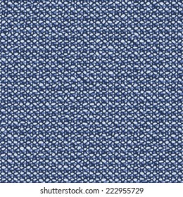 Abstract flecked textured chambray fabric background. Seamless pattern. Vector.