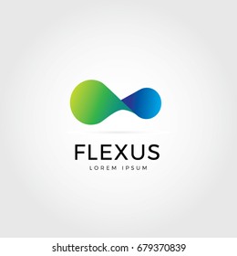 Abstract Flexible Logo Symbol Icon