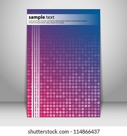 Abstract Flier Design with Dotted Background