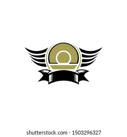 abstract flight wing logo template 2