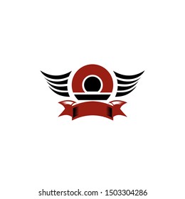 abstract flight wing logo template 4