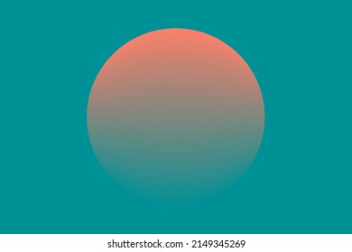 abstract floating sphere contrast gradient blue oriental theme sunset can be use for poster attachment product label food and beverage decoration wallpaper vector eps.