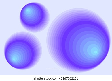 abstract floating sphere with striped layer on blue background can be use for website advertisement poster template technology product package design food and beverage label vector