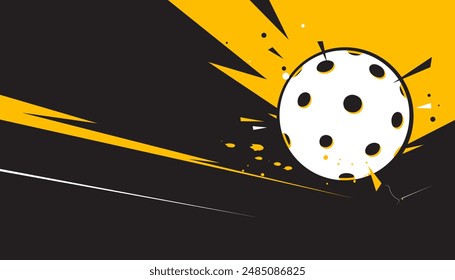 Abstract floorball background. Sports concept