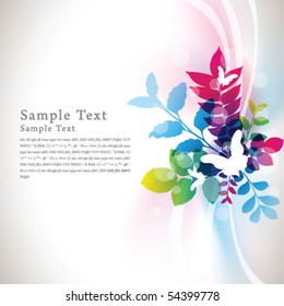 abstract flora background 09